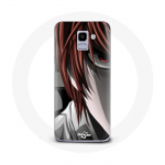 &Uuml;mbris Samsung Galaxy A8 2018 Light Yagami Death Note Manga Anime jaoks