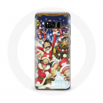 &Uuml;mbris Samsung Galaxy S8 One Piece Christmas Day Anime Manga jaoks