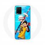 Coque pour Vivo Y21s 2021 / Y21 2021 One Piece Manga Trafalgar Law ep&eacute;e