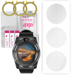 3x apgo Hydrogel Screen Protector for Smartwatch V8, Hydrogel Film, with positioning layer easy installation