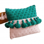Avaleht Tassel Nordic kootud padjap&uuml;&uuml;r Auto seljatugi padi Kontoridiivan Kodu Aksessuaarid Nimmepadi without pillow core roosa