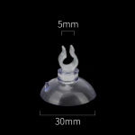 5 tk akvaariumi tarvikud kalapaagi imemispumba kummist pumba &otilde;huliini toruhoidja voolikupumba hoidikud 5x30MM
