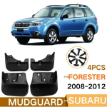 4 tk autokaitseplekke Subaru Forester SH 2008 2009 2010 2011 2012 jaoks Porikaitse Pihustuskaitsmed Poritiiva Porikaitse Autotarvikud black