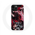 Coque pour Iphone 14 Pro Max Demon Slayer Tanjiro Nezuko Attaque Combat - Maniacase