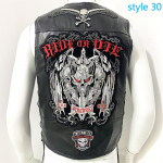 Vest Street Punk Vest Jope Varrukateta Harley Mootorrattam&auml;rgi Tikitud Vest M