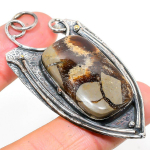 Natural Septerian Stone Gemstone 925 Sterling Silver Gift Pendant 2.84 e8w04