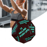 Bodyweight Sports Dice Fitness 4 Inches in Diameter Hiit Family Games Exercise Workout valge