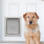 Locking cat and dog Doors Single Flap Lockable Replacement Tunnel Pet Door for Small, 35x29CM