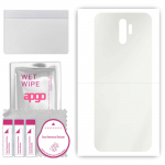 apgo MATTE Protective Skin Sticker for the back compatible with Oppo A11, Wrap Film, Hydrogel Film, Flexible, Soft TPU with positioning layer easy ins