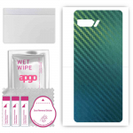apgo Protective Skin Sticker for the back compatible with Asus ROG Phone II ZS660KL, Wrap Film, Foil, Vinyl - Pattern Carbon Chameleon CAKA1
