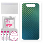 apgo Protective Skin Sticker for the back compatible with Samsung Galaxy A80, Wrap Film, Foil, Vinyl - Pattern Carbon Chameleon CAKA1