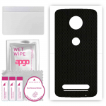 apgo Protective Skin Sticker for the back compatible with Motorola Moto Z2 Play, Wrap Film, Foil, Vinyl - Pattern Matrix