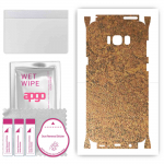 apgo Protective Skin Sticker for the back+sides compatible with Samsung Galaxy S8 Plus, Full Wrap Film, Foil, Vinyl - Pattern Rusty Copper