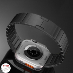 Lingi k&auml;ev&otilde;ru aas Apple Watch Ultra 2 49 mm seeria 9 jaoks 45 mm rihm iWatchi jaoks 8 7 41 mm 40 mm 38 mm 6 5 4 se 44 mm 42 mm roostevabast terasest rihm 42mm 44mm 45mm must