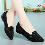 Summer Hollow Out Women's Shoes New Style Shallow Mouth Soft Sole Fashion Breathable Mesh Old Beijing Cloth Shoes 35 must