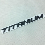 1X 3D Metall TITANIUM Tagaluugi Embleem Kroomitud M&auml;rk Auto Kleebised Sobib Ford Mondeo Taurus Ecosport Auto Stiil must