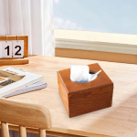Tissue Box Holder Minimalist Easy to Fill Decorative Desktop Facial Home Decor for S