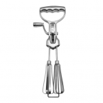 Roostevaba terasest k&auml;sitsi munavahustaja kahe otsaga blender k&auml;eshoitav p&ouml;&ouml;rlev vispel mikser ergonoomiline k&auml;epide lihtne