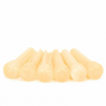 Miwayer akustilise kitarri silla tihvtid pleegitamata Vintage Real Bone koos Shell Dot'iga 6 tk