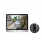 4,3-tolline nutikas Tuya 1080P WiFi-video-uksekella-silm piiluava kaamera PIR-liikumistuvastus Alexa Google'i digitaalne uksevaatur Door camera SY37 h&otilde;be
