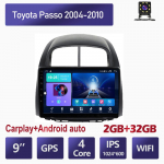 Android 2 Din auto multimeediumipleier Toyota Passo 2004-2010 jaoks Daihatsu Boon Sirion Subaru peaseade Stereo Carplay GPS-navigatsioon BT WIFI 4+64GB 2+32GB