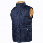 Meeste vabaaja talvine soe t&otilde;mblukk Varrukateta vest jakk Mantel Outwear Tops M sinine