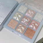9 v&auml;rvi Glitter Snowflake lauv&auml;rvipalett Diamond Flash Highlighter heledamaks muutev lauv&auml;rv l&auml;ikiv lamav siidiussi veekindel p&uuml;siv s&auml;rav silmameik