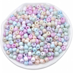 100/200 tk 3/5mm Matt Ehtematerjal DIY K&otilde;rvar&otilde;ngad K&auml;ev&otilde;ru Mood Kreemjas Riisip&auml;rlid Kaelakee K&auml;sitsi valmistatud Aksessuaarid p&auml;rlid 3mm mitmev&auml;rviline