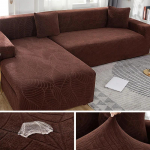 Paksemad veekindlad žakaarv&auml;rvi diivanikatted elastsed nurgad 1/2/3/4 istmed Tahke diivanikate L kujuga diivanikate kaitsekatted 1 SEAT (90-140CM)