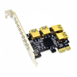 Usb3.0 Pci-e Express laienduskaardi adapter Pcie 1 kuni 4 pesa Pcie pordi kordaja kaart must