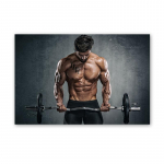 Seksikas kulturismit&uuml;druku lihaste fitnessi plakat ja tr&uuml;kised Spordil&otilde;uendi maalimine Seinakunsti pilt j&otilde;usaali elutoa kodukaunistuseks 70x100cm No Framed