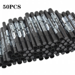 P&uuml;siv&auml;rvimarkeri pliiats, &otilde;line veekindel must pliiats rehvimarkeritele, kiiresti kuivavad allkirjapliiats, kirjatarbed 50pc must