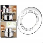 Basket Ring Kitchen Adapter Easy to Use Sum Steamer Rack for Outer Dia. 28.5cm