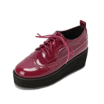 Naiste lakknahast Oxfordid Derby Kingad Platvormid Brogues Wingtips Kingad 34