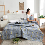 Veega pestud puuvillane kliimaseade, suvine jahe tekk, kevad- ja s&uuml;gistekk, suvine professionaalne tekk 100x150cm