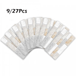 Uus 9/27 tk marmoritaoline PVC seinakleebis K&ouml;&ouml;gis Vannitoa Mosaiik Isekleepuv plaadikleebis 9pcs