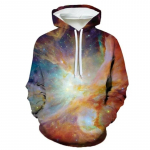 Uus 3D Galaxy Space Printing populaarne dressipluus Four Seasons meeste ja naiste lastemood originaal Ceded t&auml;nava kapuuts 5XL