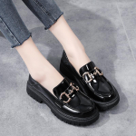 Naiste lakknahast jalavarjud Platvorm Tursked Lady Business Office vabaaja mustad nahast kingad EU:37 must