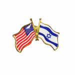 Iisraeli Ameerika lipun&otilde;el Pross rinnam&auml;rk N&otilde;el R&otilde;ivad Decor R&otilde;ivaste aksessuaarid