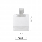 1/3 tk Lotion Cosmetics korduvt&auml;idetav kaasaskantav 30/50/100 ml reisipudel, t&uuml;hi alampakendi kott hoiupudeli konteiner 100ml/1Pc