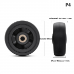 1tk reisikohver Rattad parandustarvikud pagas Mute Ratas reisikott Kohver osad teljed libisemiskindel ratas as the picture