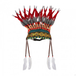 American Chief India Hat Photo Rekvisiidid Peadress Performance Show red