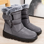 Mood veekindlad talvesaapad naistele Pikad pl&uuml;&uuml;sist kunstkarusnahast talvesaapad Naiste poolsaapad 35 hall