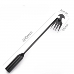 1 tk umbrohut&otilde;mbet&ouml;&ouml;riist Aia umbrohu t&otilde;mbamise t&ouml;&ouml;riist, 4 hambaga mangaanterasest sepistatud k&auml;sirohuti juurviljaaia jaoks tagaaias 30 cm must