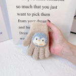 1 paar s&uuml;gistalvisid kindaid lastele Korea moe magusad multifilmi loomakindad lastele karvased paksud soojad &otilde;ues kasutatavad kindad