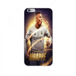 Coque Maniacase pour iPhone 8 Kylian Mbappe Real Madrid Wallpaper