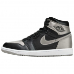 Air Jordan 1 Retro High OG Satiinvarjus Naiste Tossud Hall Must Keskmisehall FD4810-010 35.5