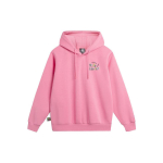 Li Ning X Disney koost&ouml;&ouml; Multikakujutisega tr&uuml;kitud pusa Pikkade varrukatega Soe kapuutsiga Lahtine fliisist spordipusa Unisex pusa AWDU501-2 L pink