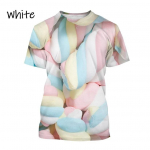 Summer Candy Chocolate Casual 3D Printing T-s&auml;rgid Unisex Meeste ja Naiste Mood Riided Streatwear T-s&auml;rgid XL
