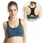 Women Sports Bras Fitness Sports Bra Tops Shockproof Shapes Quick Dry Running Gym Adjustable Underwear push up Yoga Bra Top L sinine